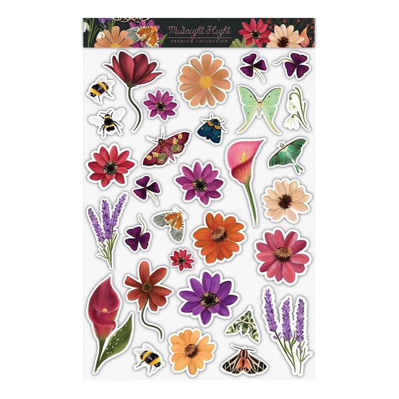 Craft Consortium Midnight Flight - Puffy Stickers