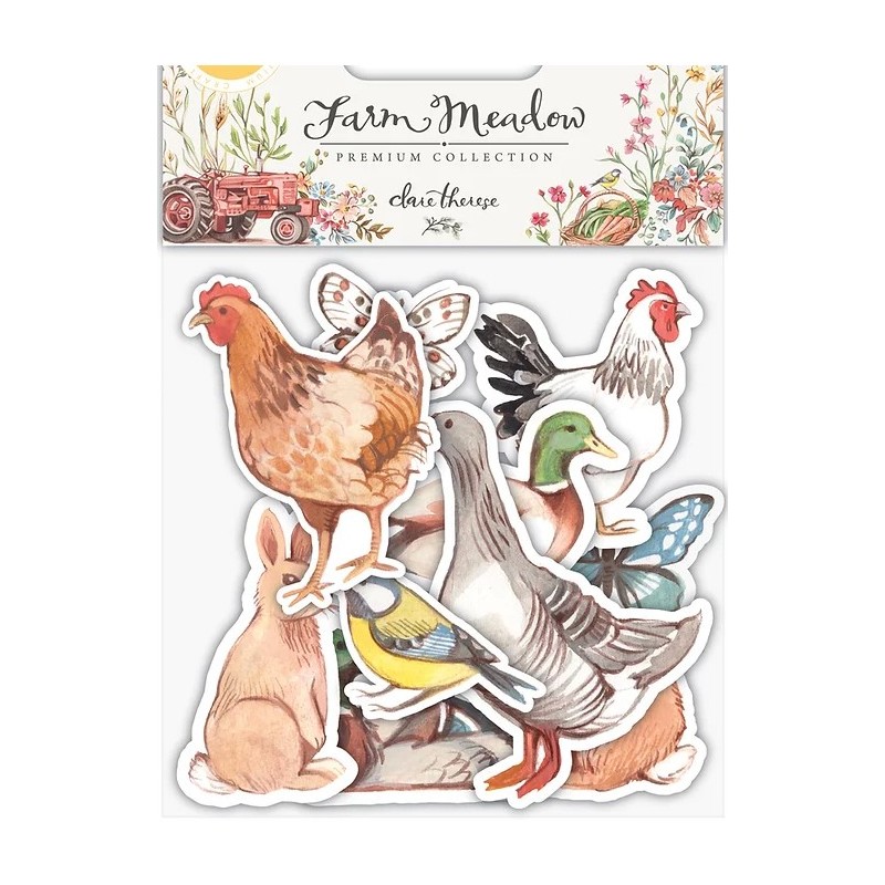 Craft Consortium Farm Meadow -3D Wood Shapes - Animals