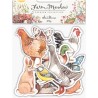 Craft Consortium Farm Meadow -3D Wood Shapes - Animals