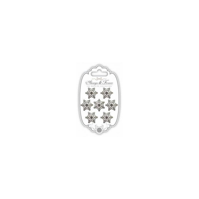 Always & Forever 7 st Heart Cluster Rhinestone Charm