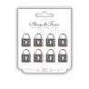 Always & Forever 8 st Metal lock Hänglås SILVER