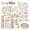 Scrapboys POP UP ej utstansade, double sided elements - Bedtime Tales  190gr 15,2x15,2cm