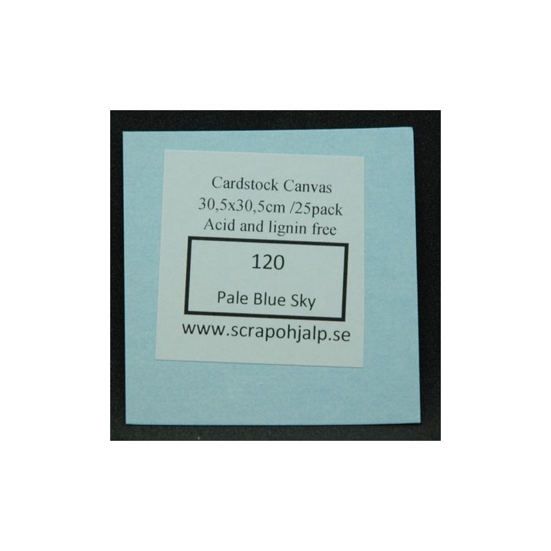 Scrap & Hjälp Cardstock Pale Blue Sky 12"x12" 25 pack eller styckvis SoH120