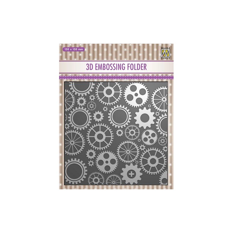 Nellie‘s Choice 3D Emb. folder Corwheels  150x150mm