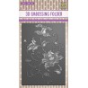 Nellie‘s Choice 3D Emb. folder Exotic flower 105x148mm
