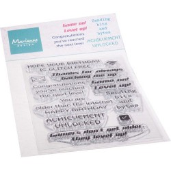 Marianne D Clear Stamp Level Up (ENG)  102x180mm