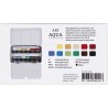 Art Aqua akvarellfärger, ½-pan, stl. 10x20 mm, standardfärger, 12 färg/ 1 förp.