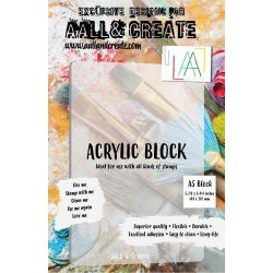 AALL & Create Border Acrylic Block  2mm flexible acrylic block to fit Border Stamps.