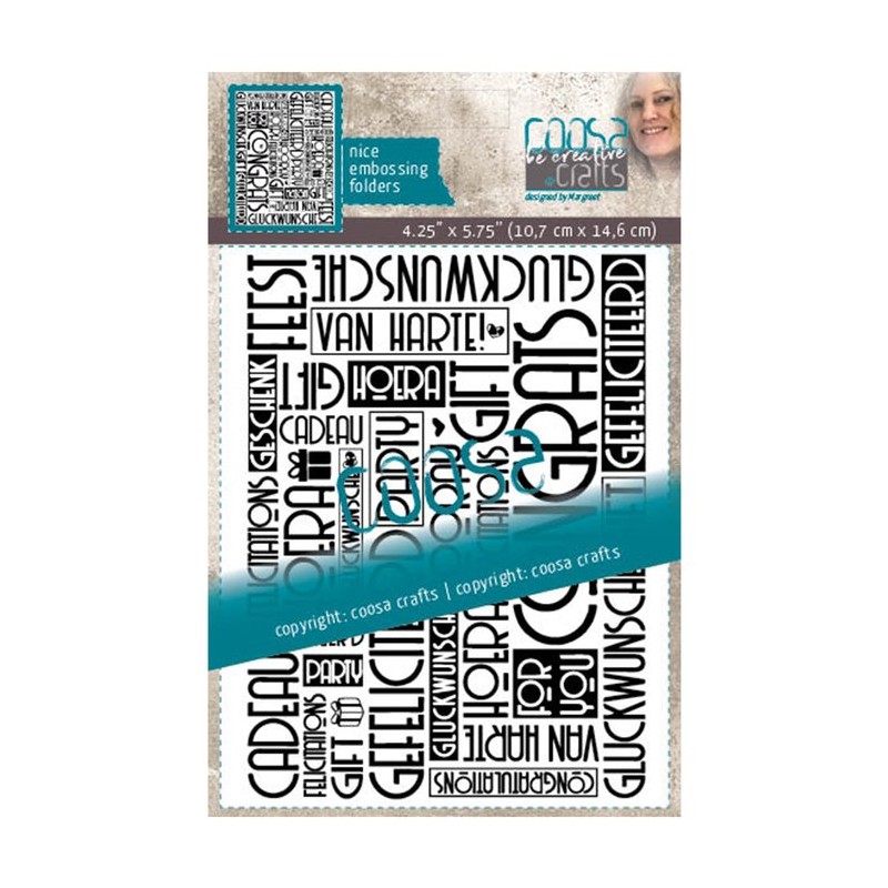 COOSA Crafts clearstamps A6 -Envelope Bloom A6 (Eng)