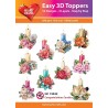 copy of Easy 3D Toppers UTSTANSADE MOTIV MED GLITTER/GULD 10 St.