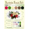 copy of LeCrea - Flower Foam assort. 6, 6 sheet A4 white-green  0.8mm