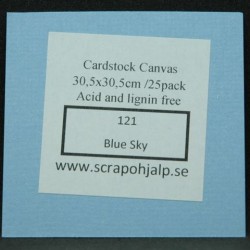 Scrap & Hjälp Cardstock Blue Sky 12"x12"