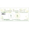 LeCrea - Flower Foam set 11 6 sht 2x3 White colours  A4