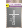 Nellie‘s Choice 3D Emb. folder Cross with lilies  106x150mm