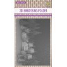 Nellies Choice 3D Emb. folder Snowy village  105x148mm