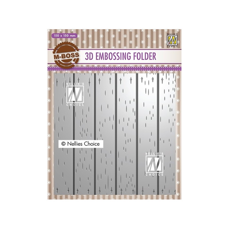Nellie‘s Choice 3D Emb. folder Stripe pattern 150x150mm