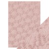 Tonic Studios embossed A4 paper Handmade - Pink Petals  1 ark