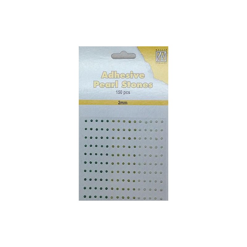 Nellie‘s Choice Adhesive pearls 2mm Green