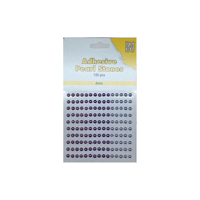 Nellie‘s Choice Adhesive pearls 2mm, lila