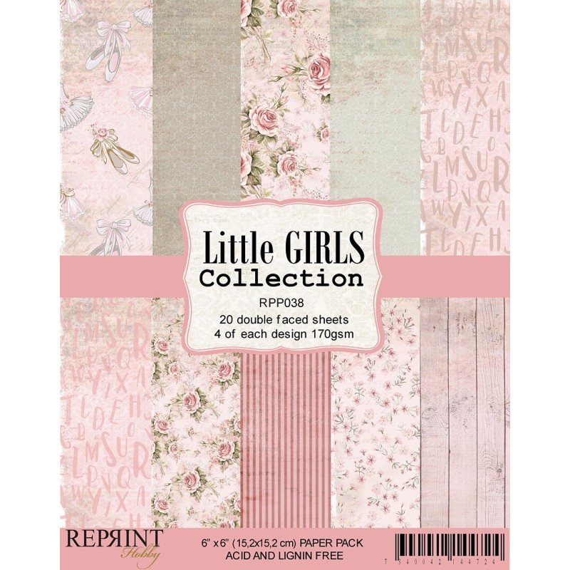 Reprint Paperpack  - Little Girls collection pack 6x6