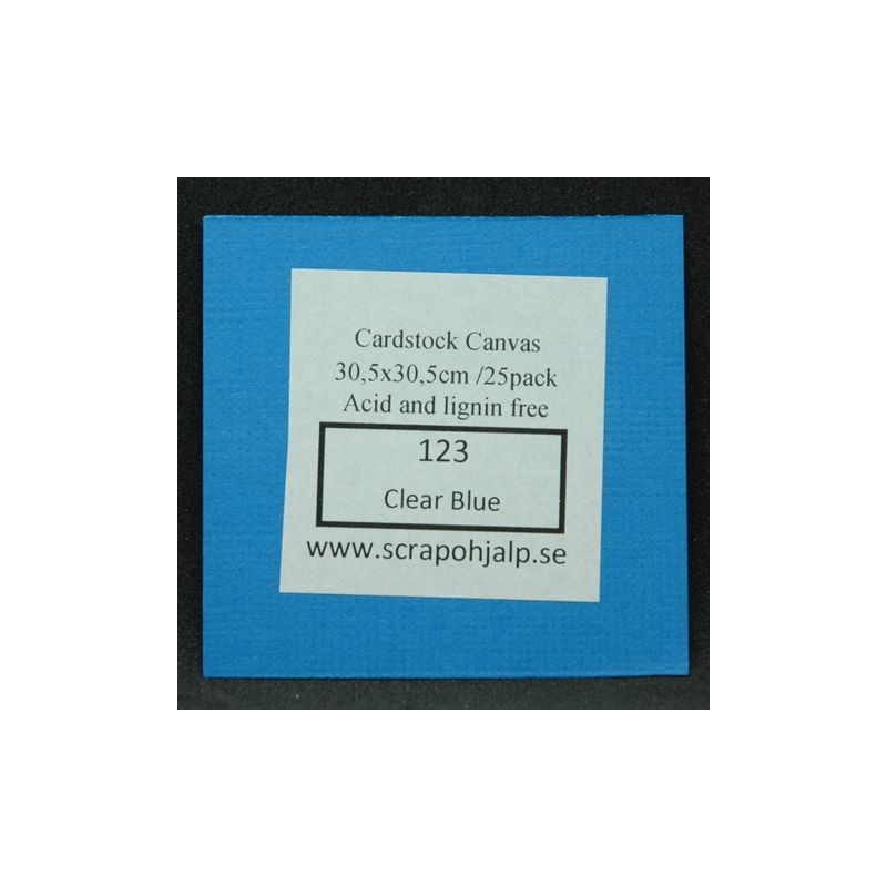 Scrap & Hjälp Cardstock Clear Blue 12"x12" 25 pack eller styckvis SoH123