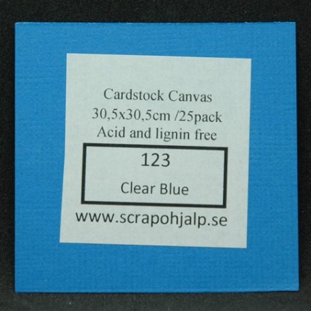 Scrap & Hjälp Cardstock Clear Blue 12"x12"