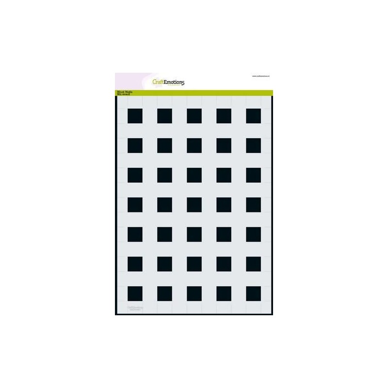 CraftEmotions MM Mix stencil base blocks 20mm A4