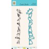 Nelie‘s Choice Die cut & clearstamp set Exotic birds - 4  168x34mm
