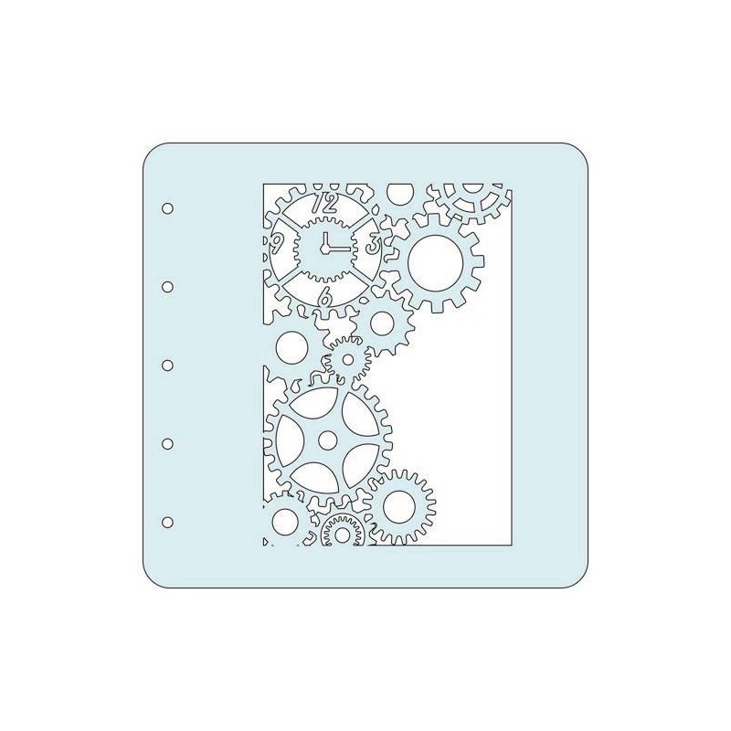 Nellie‘s Choice Stencil for Magnetic colour set Clock 120x120mm
