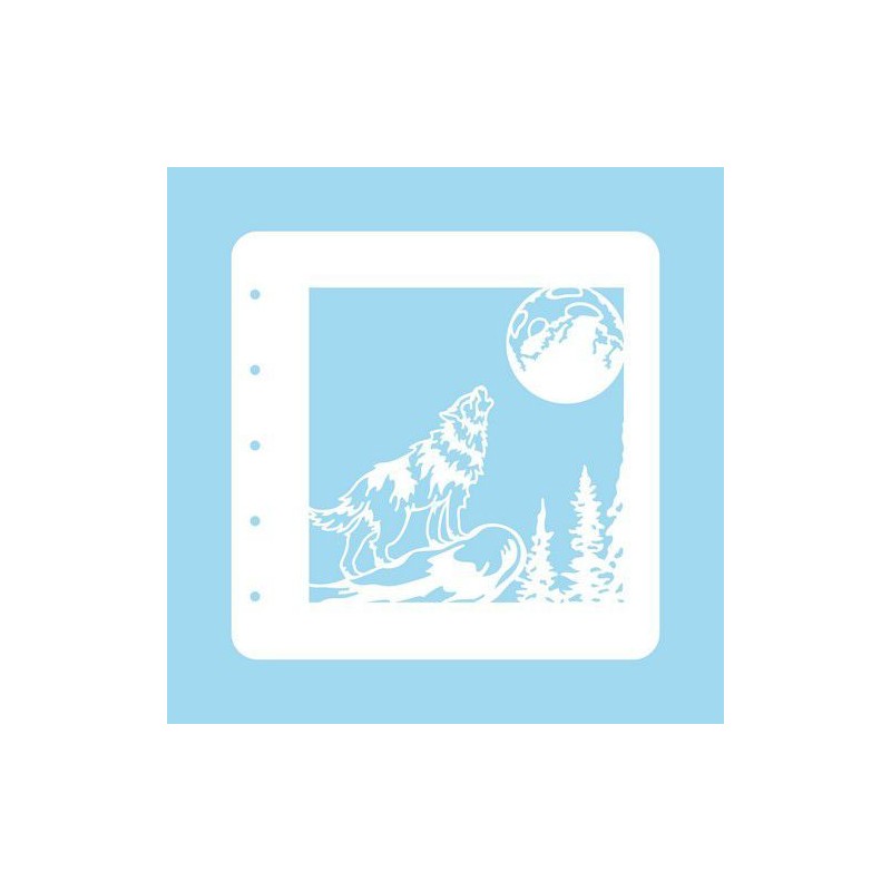 Nellie‘s Choice Stencil Christmas Time Wolf