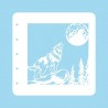 Nellie‘s Choice Stencil Christmas Time Wolf