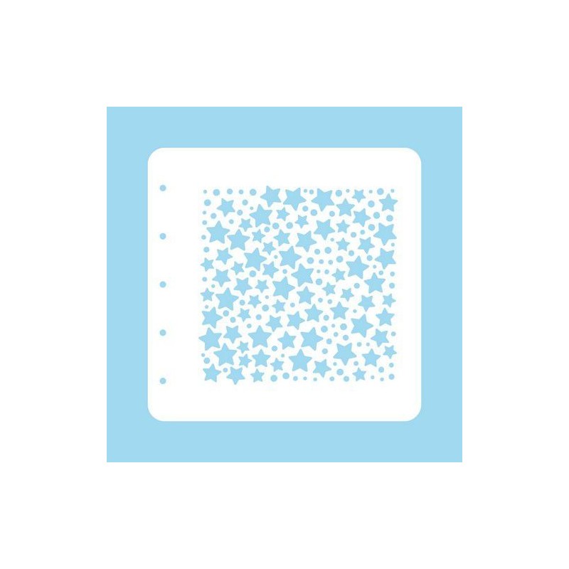 Nellie‘s Choice Stencil Christmas Time Stars and dots