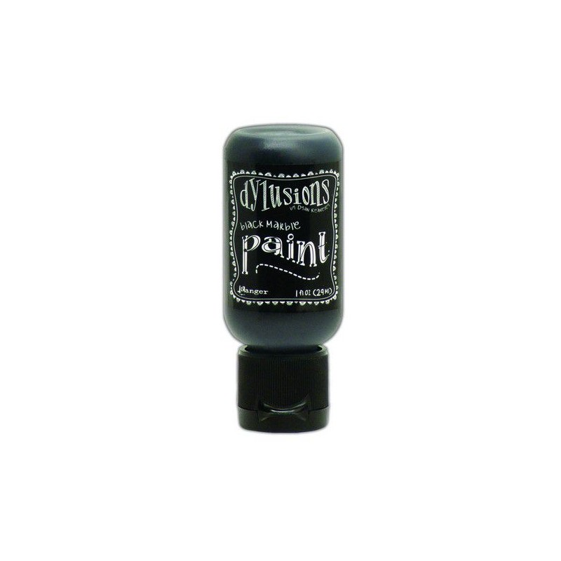 Ranger Dylusions Paint Flip Cap Bottle 29ml - Black Marble