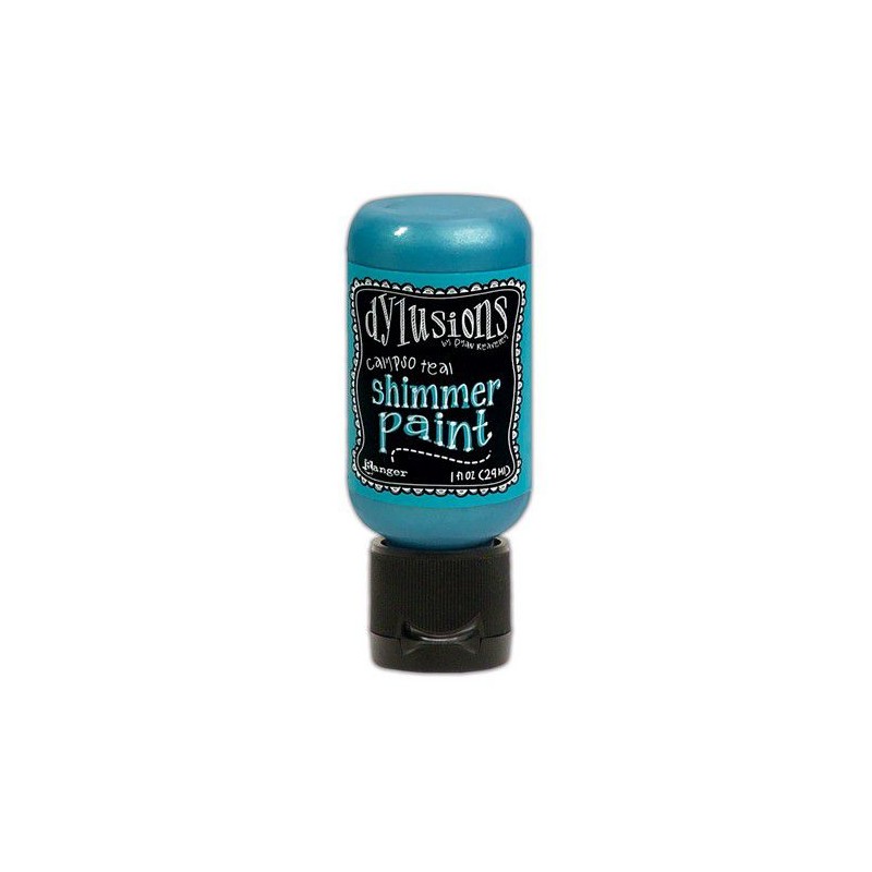 Ranger Dylusions Shimmer Paint Flip Cap Bottle - Calypso Teal