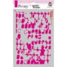 Pronty A5 Mask Stencil - Grunge Squares