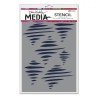 Ranger • Dina Wakley A5 mask stencil tornado