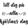 Lazer Design -Stämpel Till dig på alla....