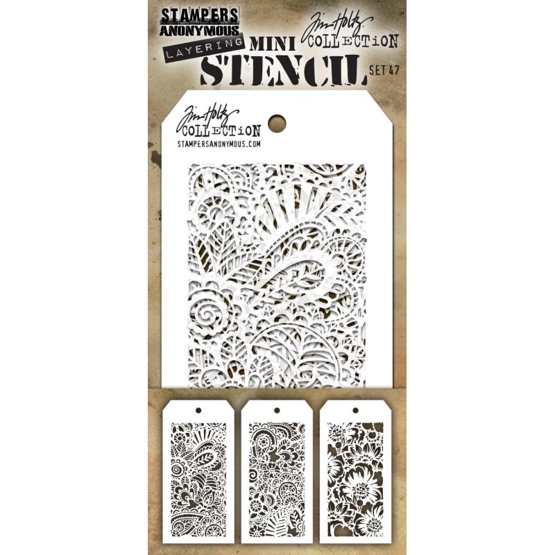 TIM HOLTZ MINI STENCIL SET 47