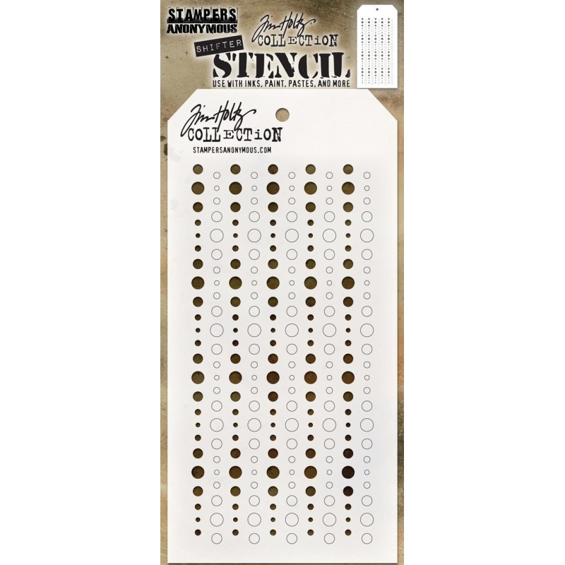 TIM HOLTZ STENCIL 10x21 cm “Shifter Baubles”