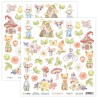 ScrapBoys Sweet Childhood paper cut out elements DZ  190gr 30,5x30,5cm