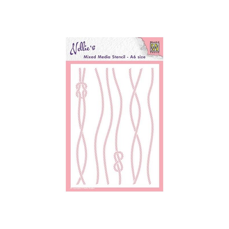 Nellie‘s Choice Mixed Media Stencils "Rope"  A6