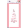 Nellie`s Choice MIXED MEDIA STENCIL "Slimline -  Xmas Tree"