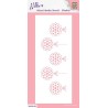 Nellie`s Choice MIXED MEDIA STENCIL "Slimline -  Xmas Baubles"