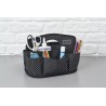 Papermania docrafts Craft Bag Storage Caddy - Liquorice Dot