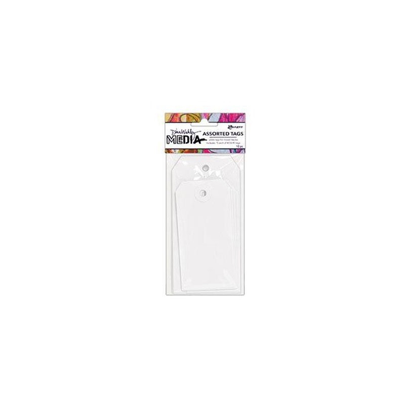 Ranger • Dina Wakley media "Små" white tag 10 pack 12.70x7.62cm