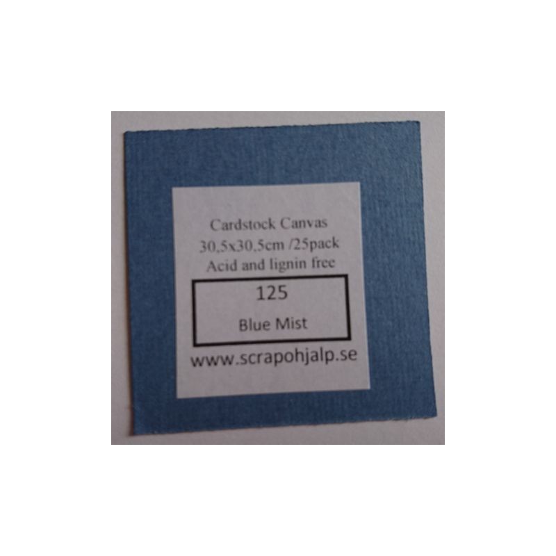 Scrap & Hjälp Cardstock Blue Mist 12"x12" 25 pack eller styckvis SoH125