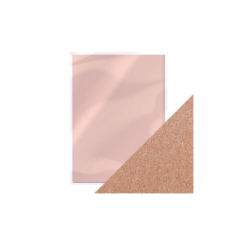 Tonic A4 Pearlescent 5 sh card -blushing pink