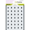 CraftEmotions MM Mix stencil design half circle 9mm A6
