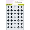 CraftEmotions MM Mix stencil design plus A6