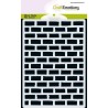 CraftEmotions MM Mix stencil design stone wall A6